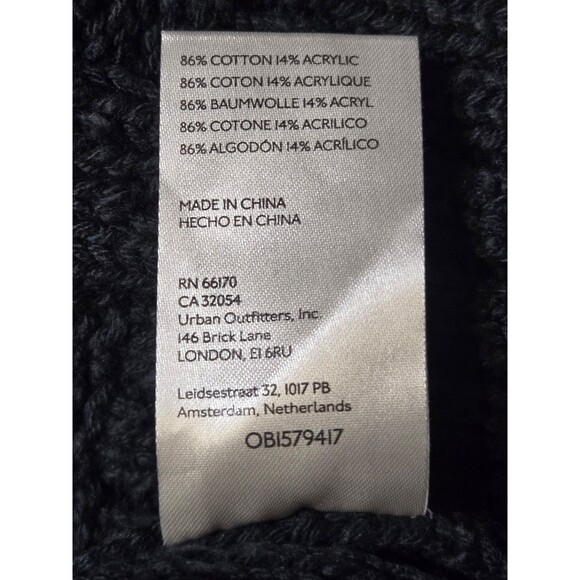 Free People Cappuccino Cardi Cardigan Longline sweater Black size Medium Toggle - Picture 5 of 8